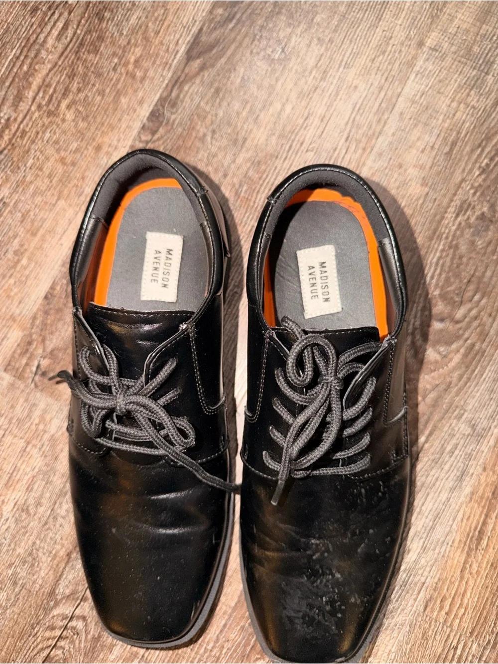 Men's Black Lace-Up Dress Shoes